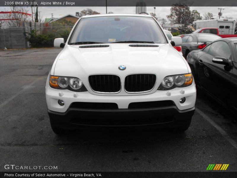 Alpine White / Beige 2006 BMW X5 3.0i