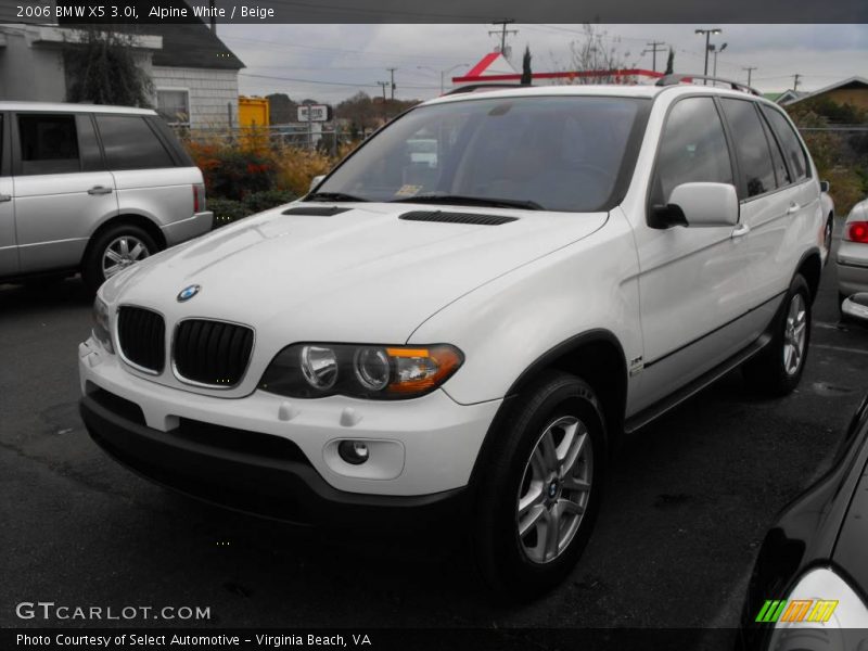 Alpine White / Beige 2006 BMW X5 3.0i