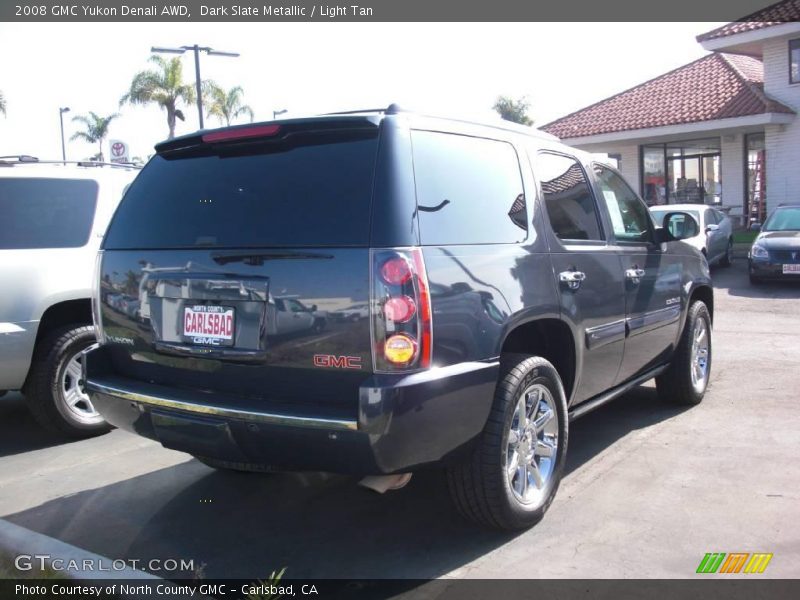Dark Slate Metallic / Light Tan 2008 GMC Yukon Denali AWD