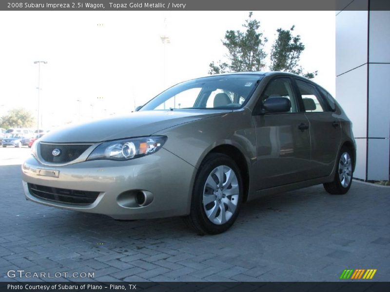Topaz Gold Metallic / Ivory 2008 Subaru Impreza 2.5i Wagon