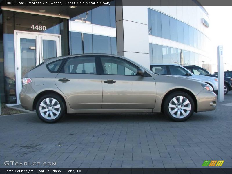 Topaz Gold Metallic / Ivory 2008 Subaru Impreza 2.5i Wagon