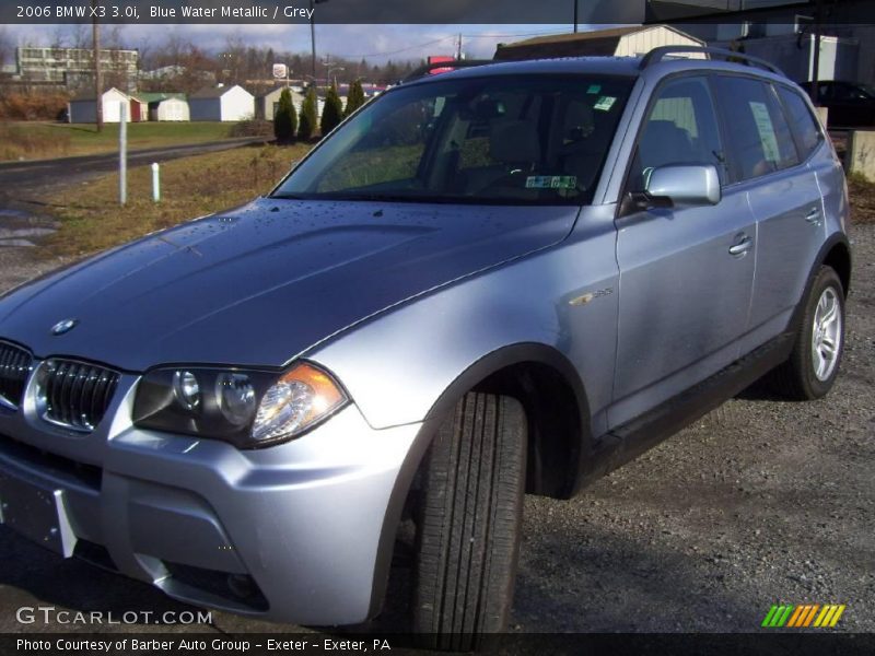 Blue Water Metallic / Grey 2006 BMW X3 3.0i
