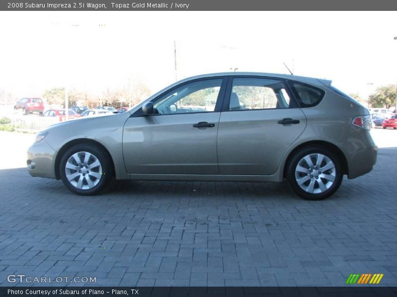Topaz Gold Metallic / Ivory 2008 Subaru Impreza 2.5i Wagon
