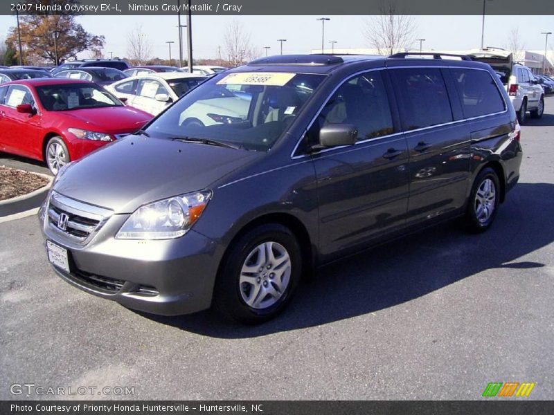 Nimbus Gray Metallic / Gray 2007 Honda Odyssey EX-L