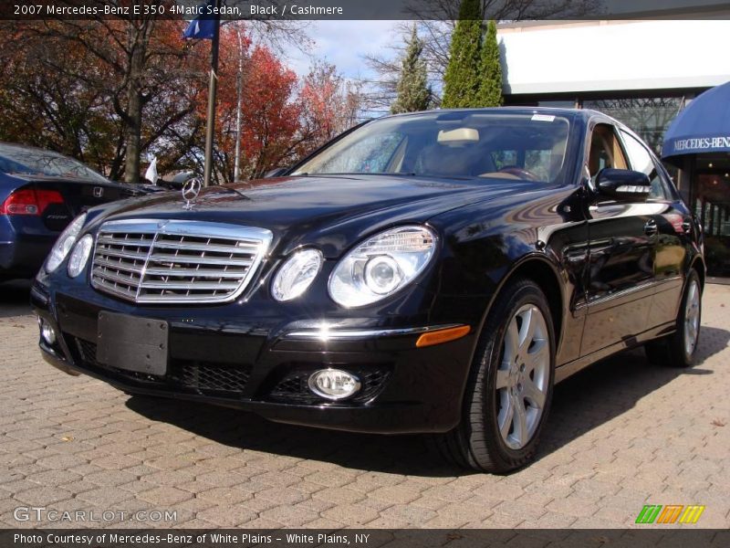 Black / Cashmere 2007 Mercedes-Benz E 350 4Matic Sedan