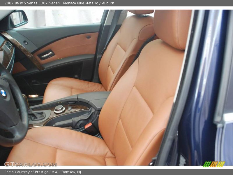 Monaco Blue Metallic / Auburn 2007 BMW 5 Series 530xi Sedan