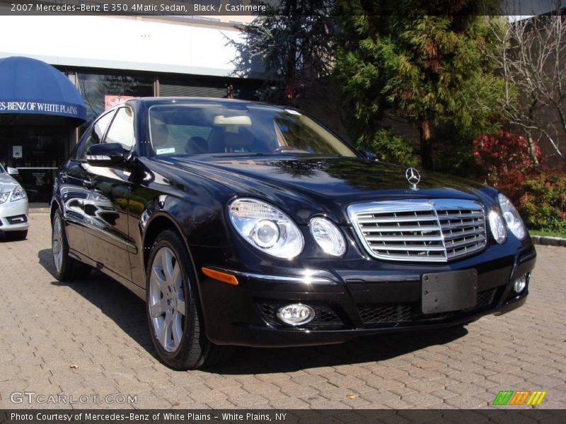Black / Cashmere 2007 Mercedes-Benz E 350 4Matic Sedan