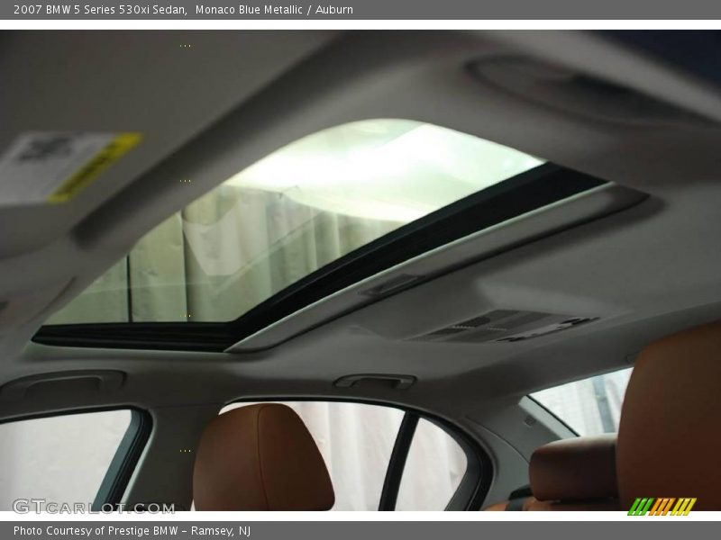 Monaco Blue Metallic / Auburn 2007 BMW 5 Series 530xi Sedan