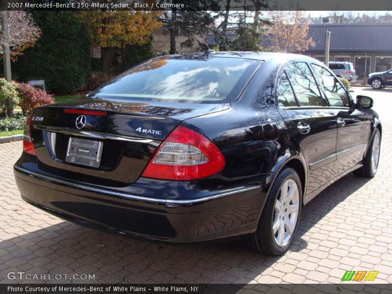 Black / Cashmere 2007 Mercedes-Benz E 350 4Matic Sedan