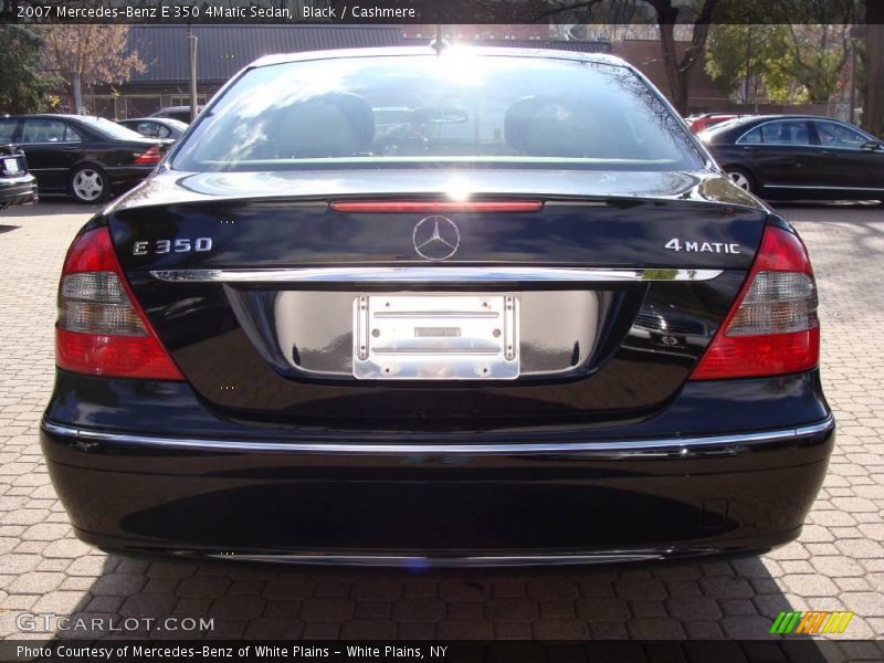 Black / Cashmere 2007 Mercedes-Benz E 350 4Matic Sedan