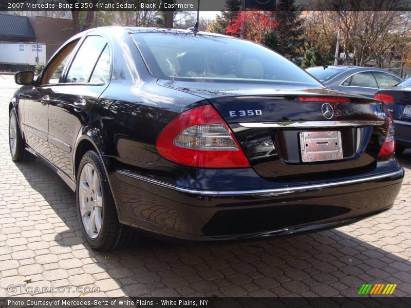 Black / Cashmere 2007 Mercedes-Benz E 350 4Matic Sedan