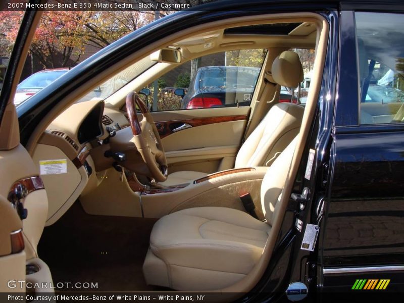 Black / Cashmere 2007 Mercedes-Benz E 350 4Matic Sedan