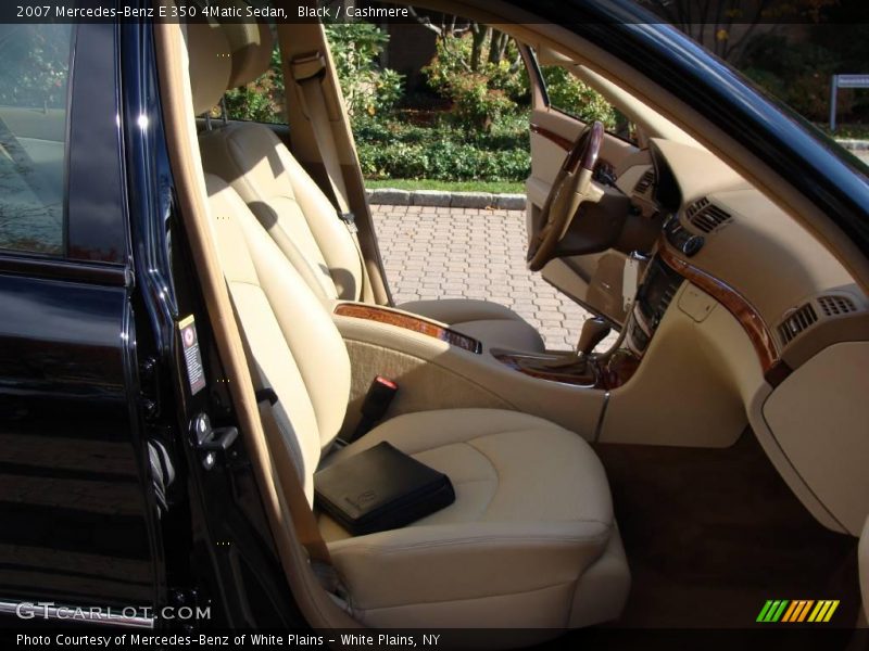Black / Cashmere 2007 Mercedes-Benz E 350 4Matic Sedan