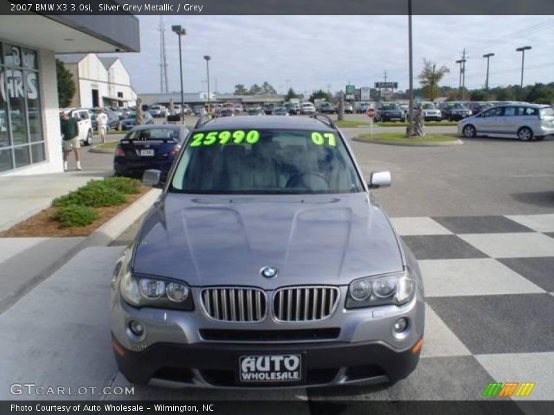 Silver Grey Metallic / Grey 2007 BMW X3 3.0si