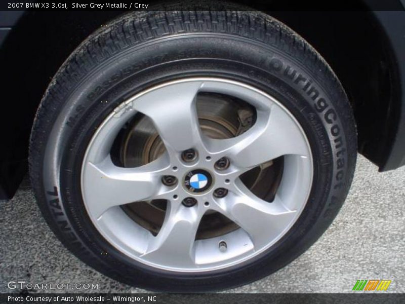 Silver Grey Metallic / Grey 2007 BMW X3 3.0si