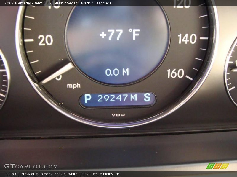 Black / Cashmere 2007 Mercedes-Benz E 350 4Matic Sedan