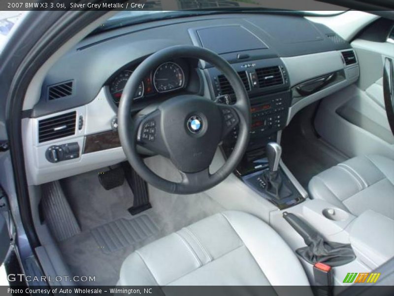 Silver Grey Metallic / Grey 2007 BMW X3 3.0si