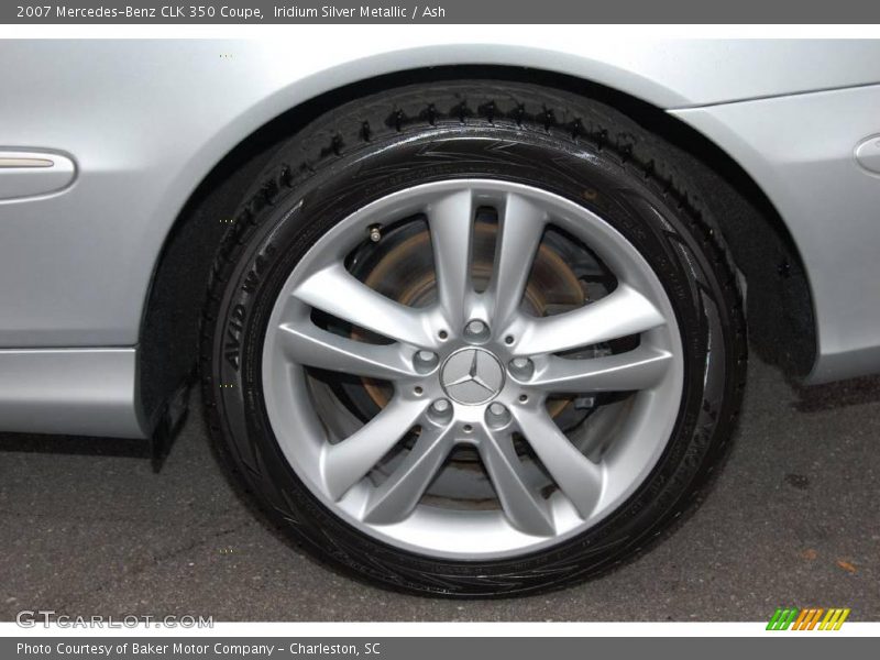 Iridium Silver Metallic / Ash 2007 Mercedes-Benz CLK 350 Coupe