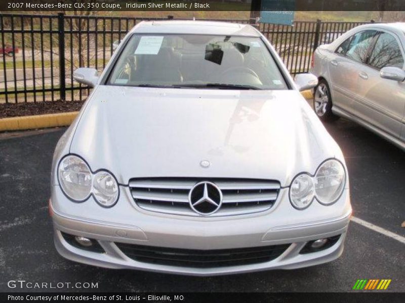 Iridium Silver Metallic / Black 2007 Mercedes-Benz CLK 350 Coupe