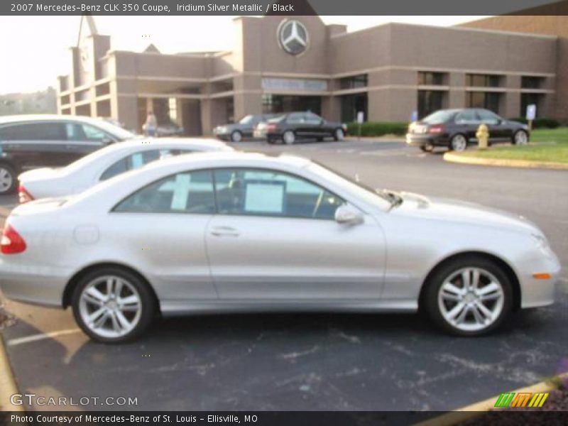 Iridium Silver Metallic / Black 2007 Mercedes-Benz CLK 350 Coupe