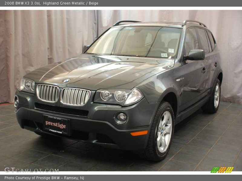 Highland Green Metallic / Beige 2008 BMW X3 3.0si