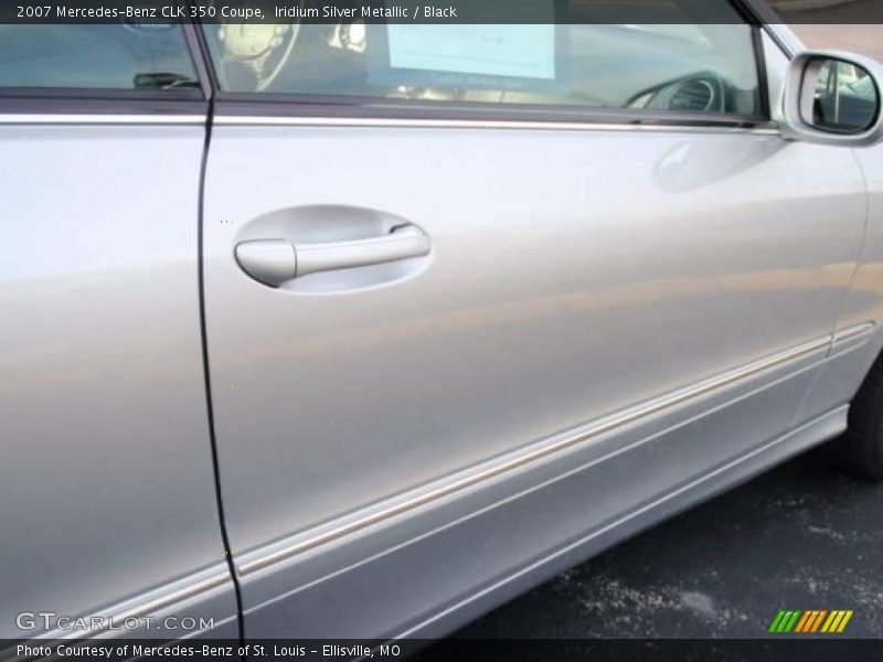 Iridium Silver Metallic / Black 2007 Mercedes-Benz CLK 350 Coupe