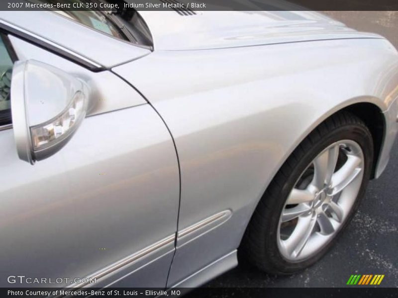 Iridium Silver Metallic / Black 2007 Mercedes-Benz CLK 350 Coupe
