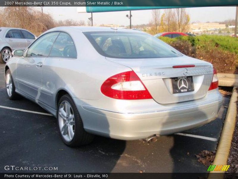 Iridium Silver Metallic / Black 2007 Mercedes-Benz CLK 350 Coupe