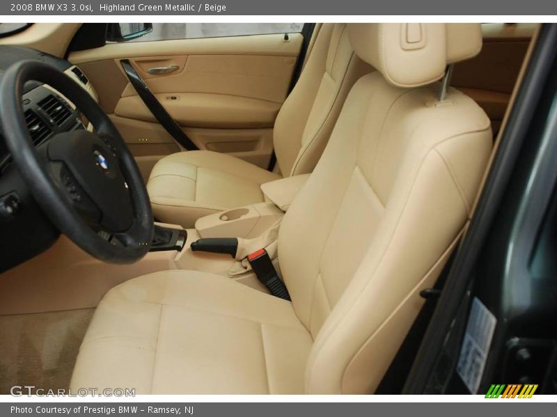 Highland Green Metallic / Beige 2008 BMW X3 3.0si