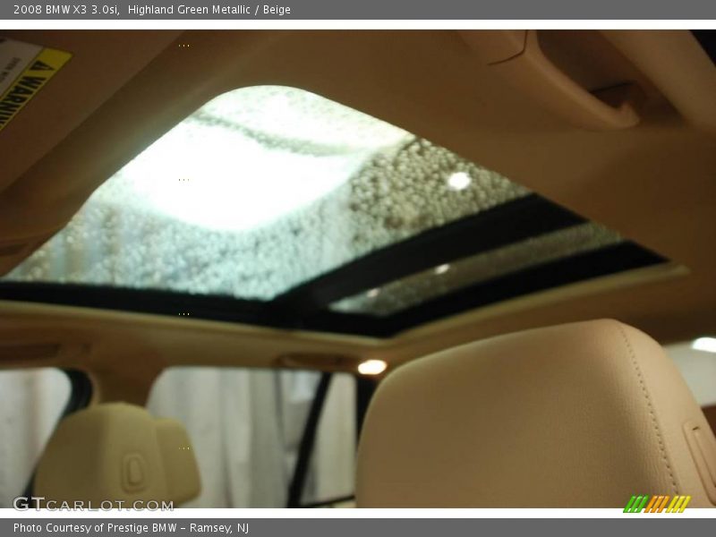 Highland Green Metallic / Beige 2008 BMW X3 3.0si