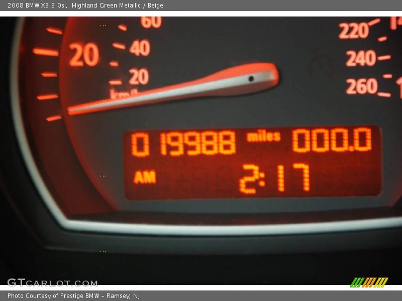 Highland Green Metallic / Beige 2008 BMW X3 3.0si