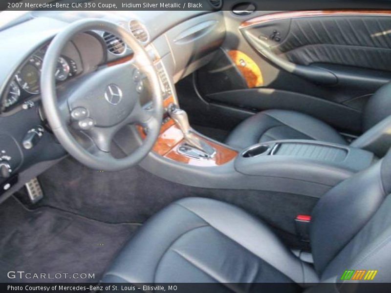 Iridium Silver Metallic / Black 2007 Mercedes-Benz CLK 350 Coupe