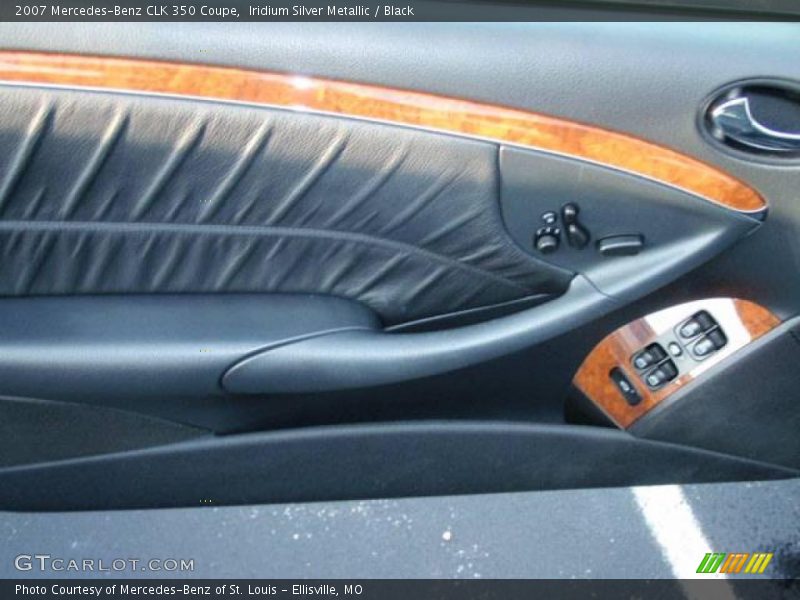 Iridium Silver Metallic / Black 2007 Mercedes-Benz CLK 350 Coupe