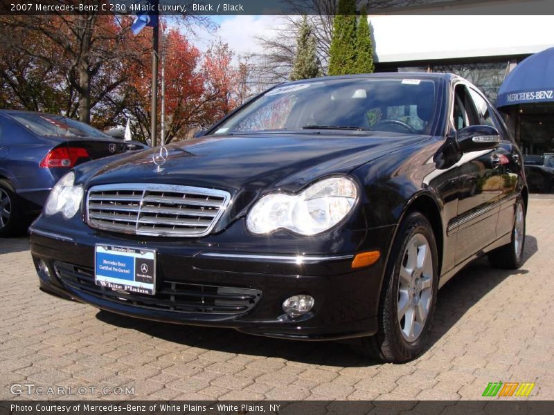 Black / Black 2007 Mercedes-Benz C 280 4Matic Luxury