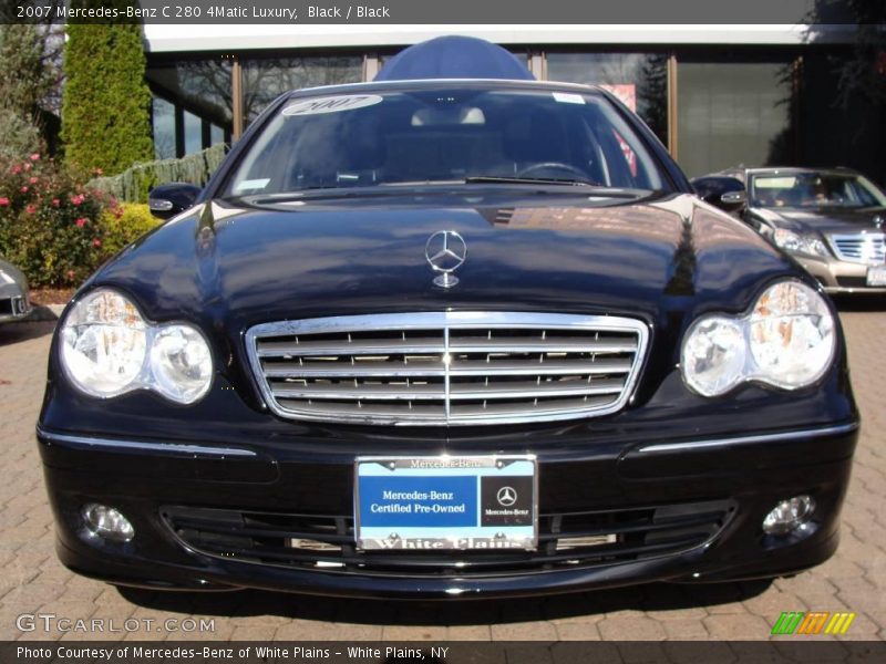 Black / Black 2007 Mercedes-Benz C 280 4Matic Luxury