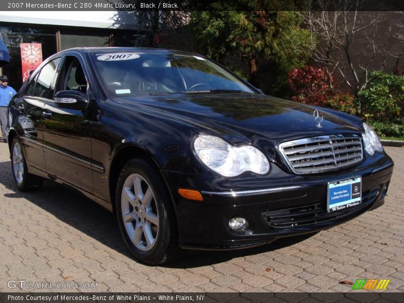 Black / Black 2007 Mercedes-Benz C 280 4Matic Luxury