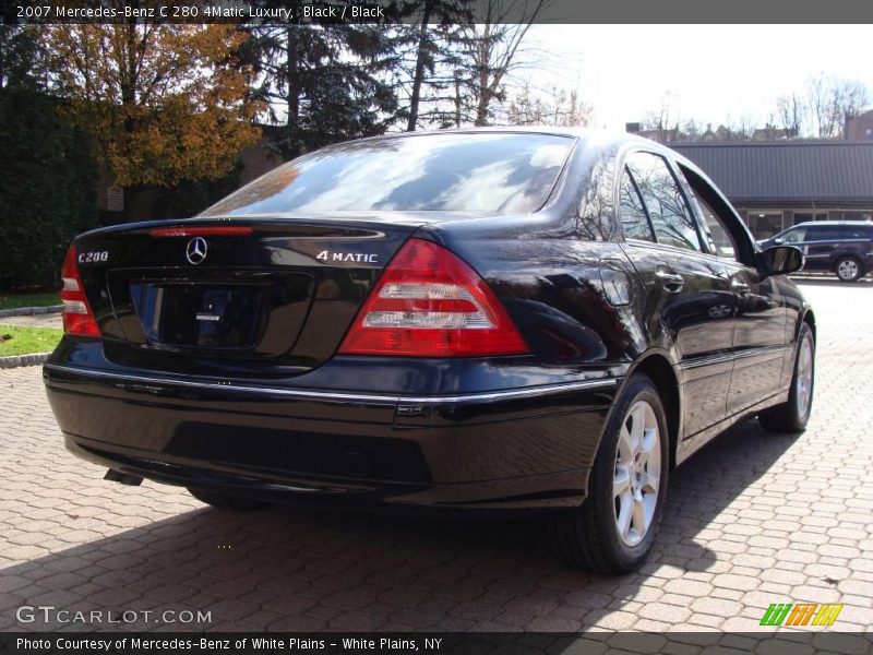 Black / Black 2007 Mercedes-Benz C 280 4Matic Luxury