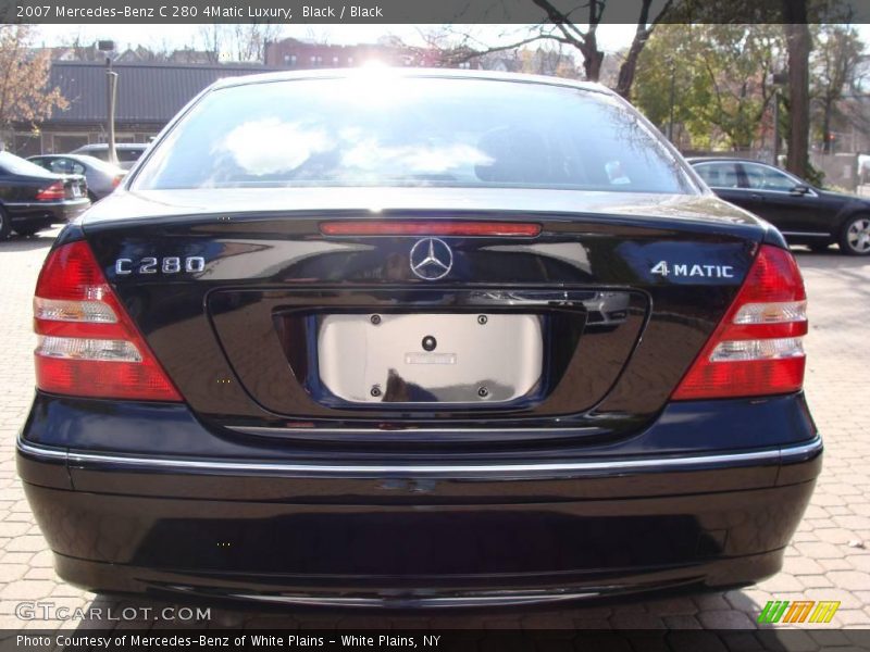 Black / Black 2007 Mercedes-Benz C 280 4Matic Luxury