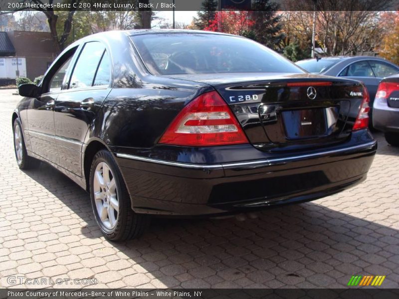 Black / Black 2007 Mercedes-Benz C 280 4Matic Luxury