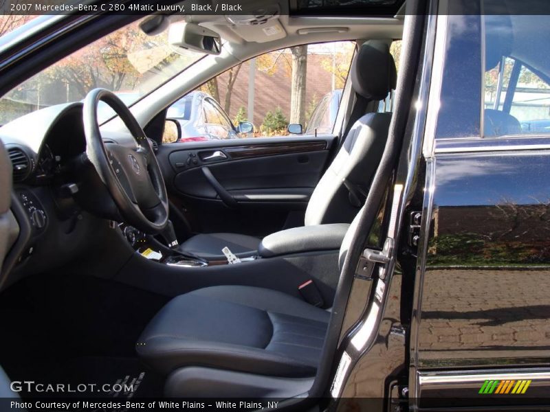 Black / Black 2007 Mercedes-Benz C 280 4Matic Luxury
