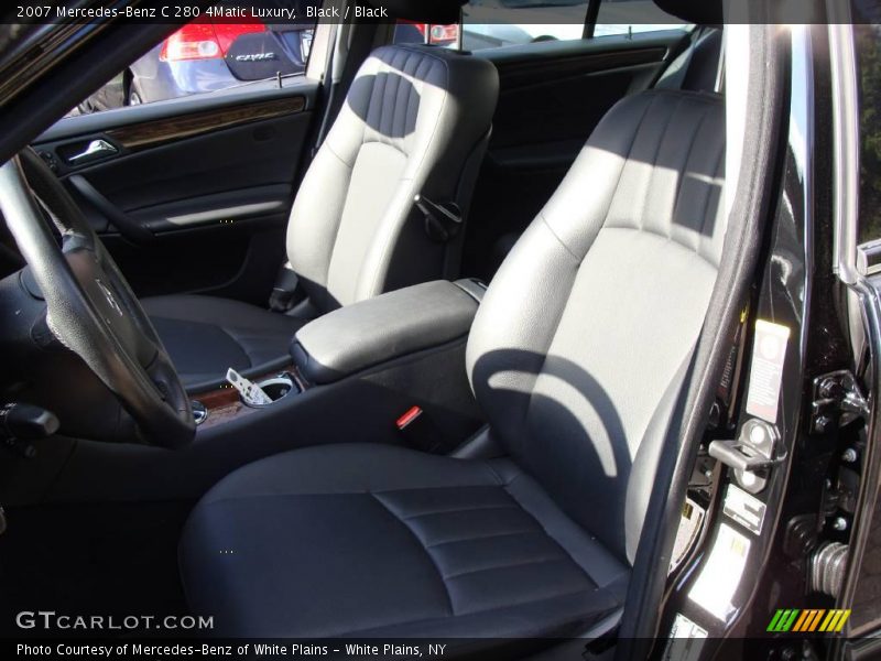 Black / Black 2007 Mercedes-Benz C 280 4Matic Luxury