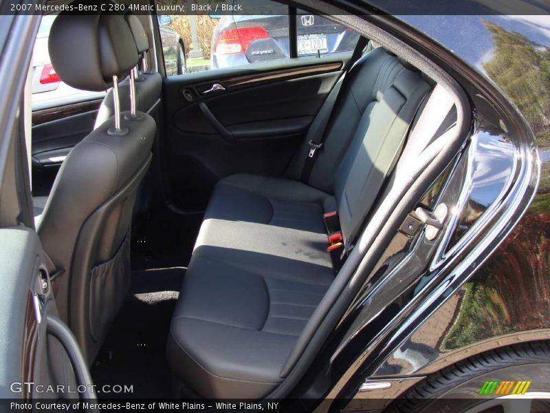Black / Black 2007 Mercedes-Benz C 280 4Matic Luxury