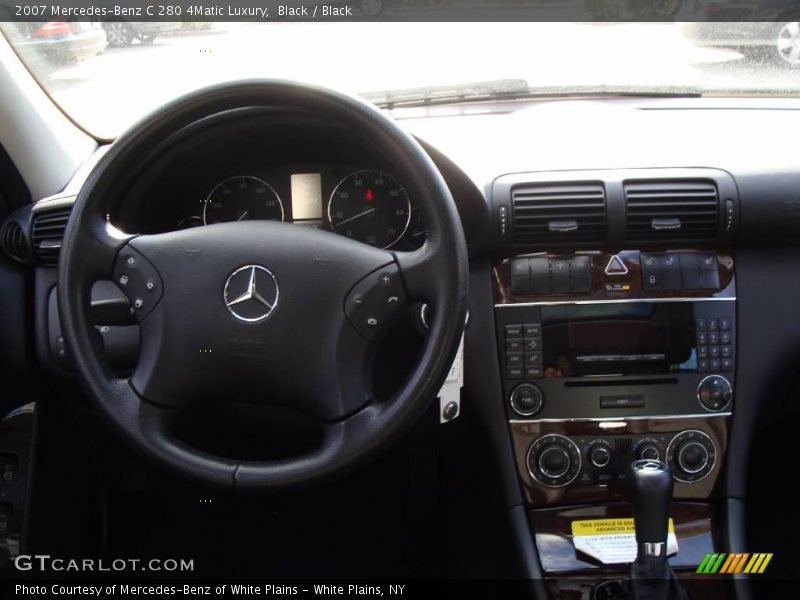 Black / Black 2007 Mercedes-Benz C 280 4Matic Luxury
