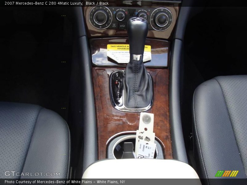 Black / Black 2007 Mercedes-Benz C 280 4Matic Luxury