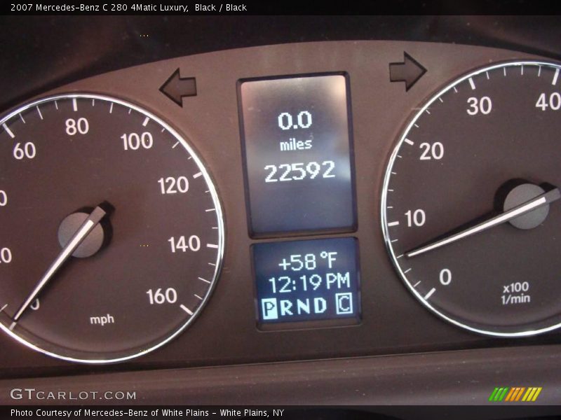 Black / Black 2007 Mercedes-Benz C 280 4Matic Luxury