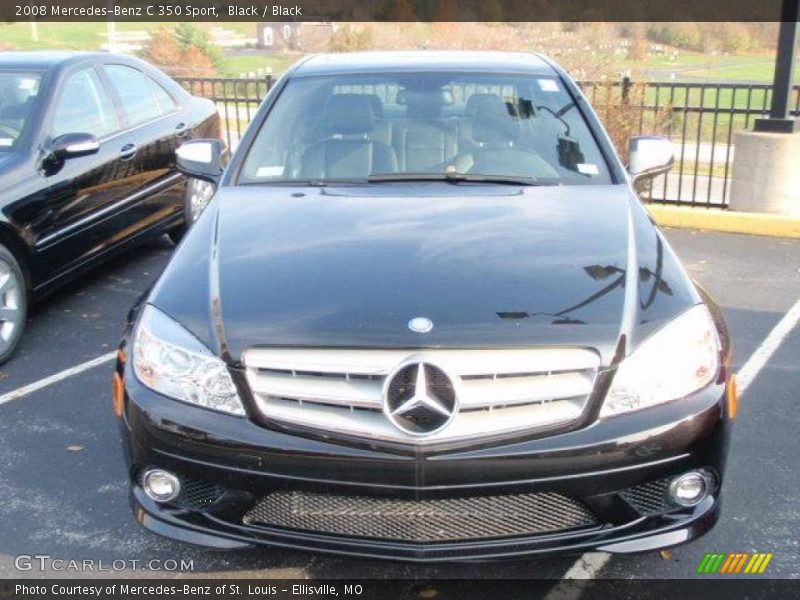 Black / Black 2008 Mercedes-Benz C 350 Sport
