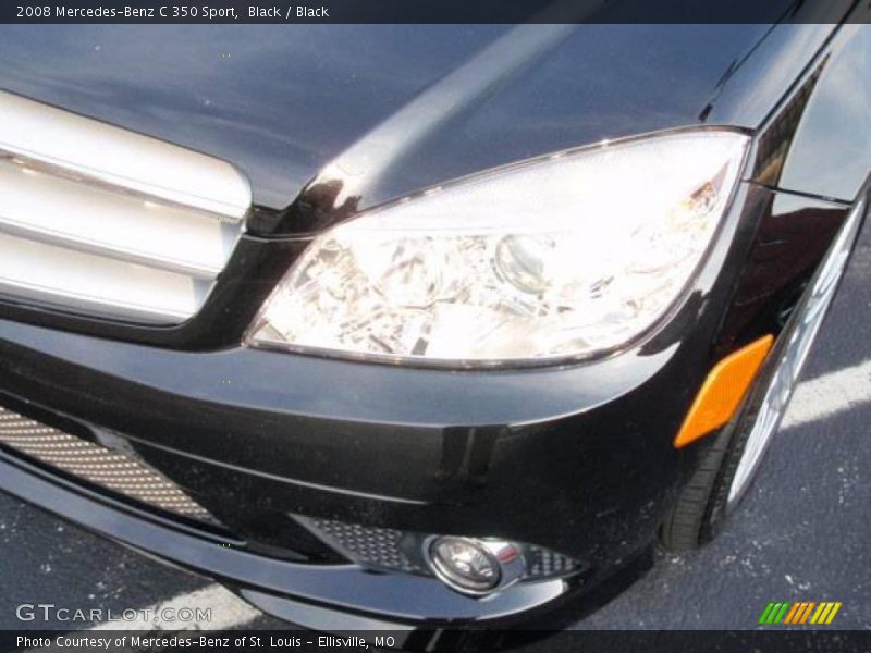 Black / Black 2008 Mercedes-Benz C 350 Sport