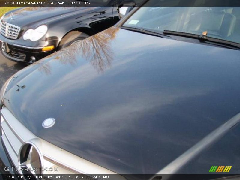 Black / Black 2008 Mercedes-Benz C 350 Sport