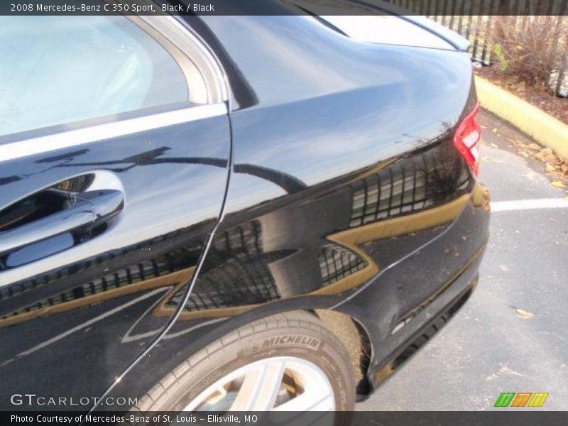 Black / Black 2008 Mercedes-Benz C 350 Sport