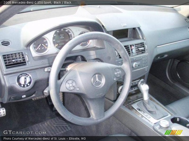 Black / Black 2008 Mercedes-Benz C 350 Sport